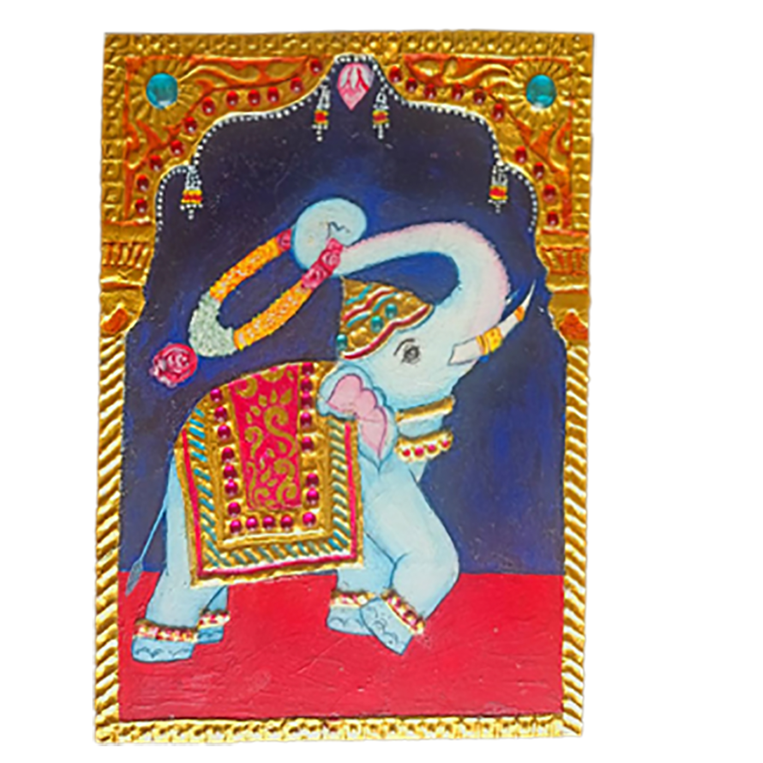Tanjore Painting On Rectangle DIY Kit by Penkraft